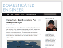 Tablet Screenshot of domesticated-engineer.com